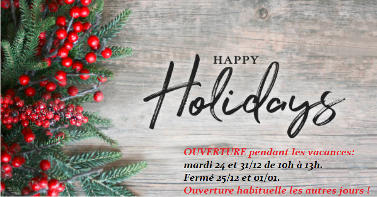 Ouverture vacances Noël